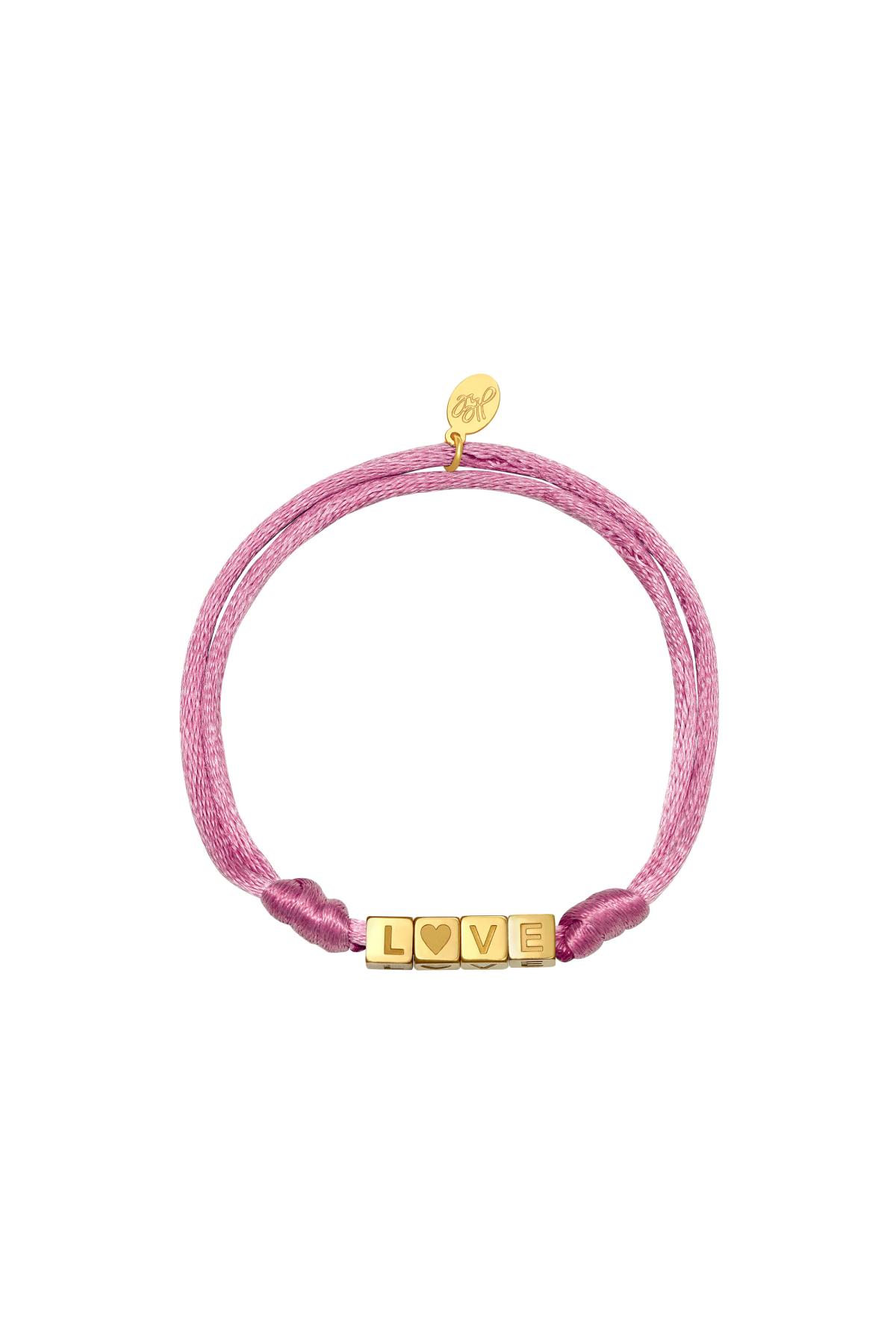 Morado / Pulsera Satin Love Morado Acero inoxidable Imagen2