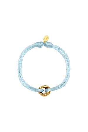 Bracelet Satin Knot Light Blue Stainless Steel h5 