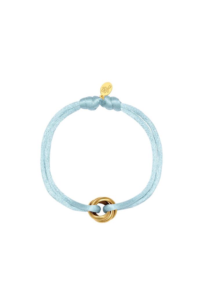 Bracelet Satin Knot Light Blue Acier inoxydable 