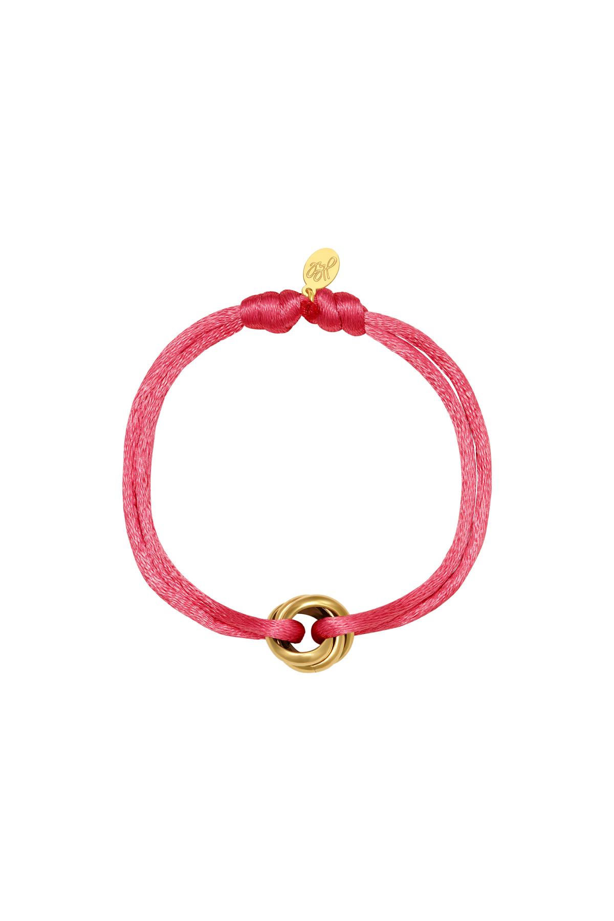 Red / Bracelet Satin Knot Red Stainless Steel Picture2