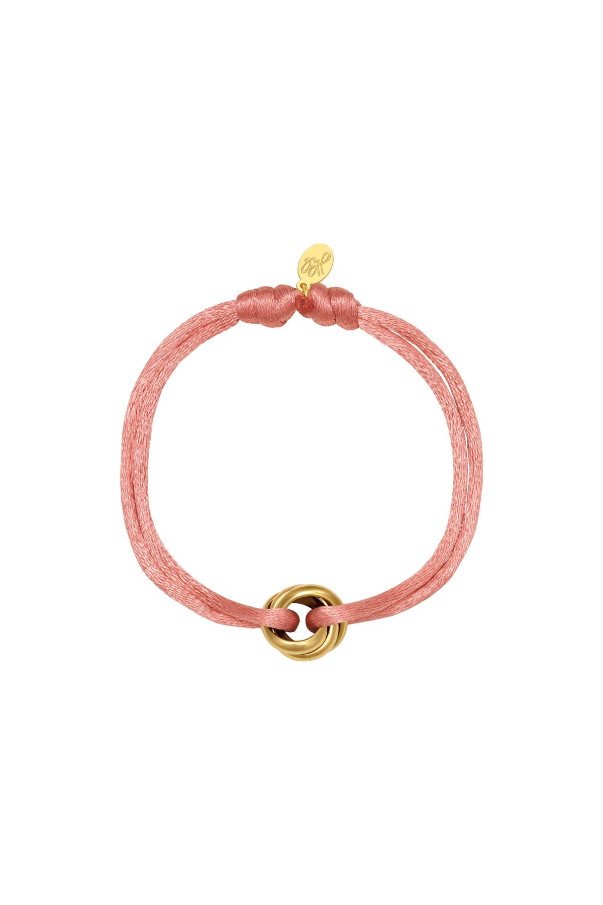 Pink / Bracelet Satin Knot Pink Stainless Steel Picture3