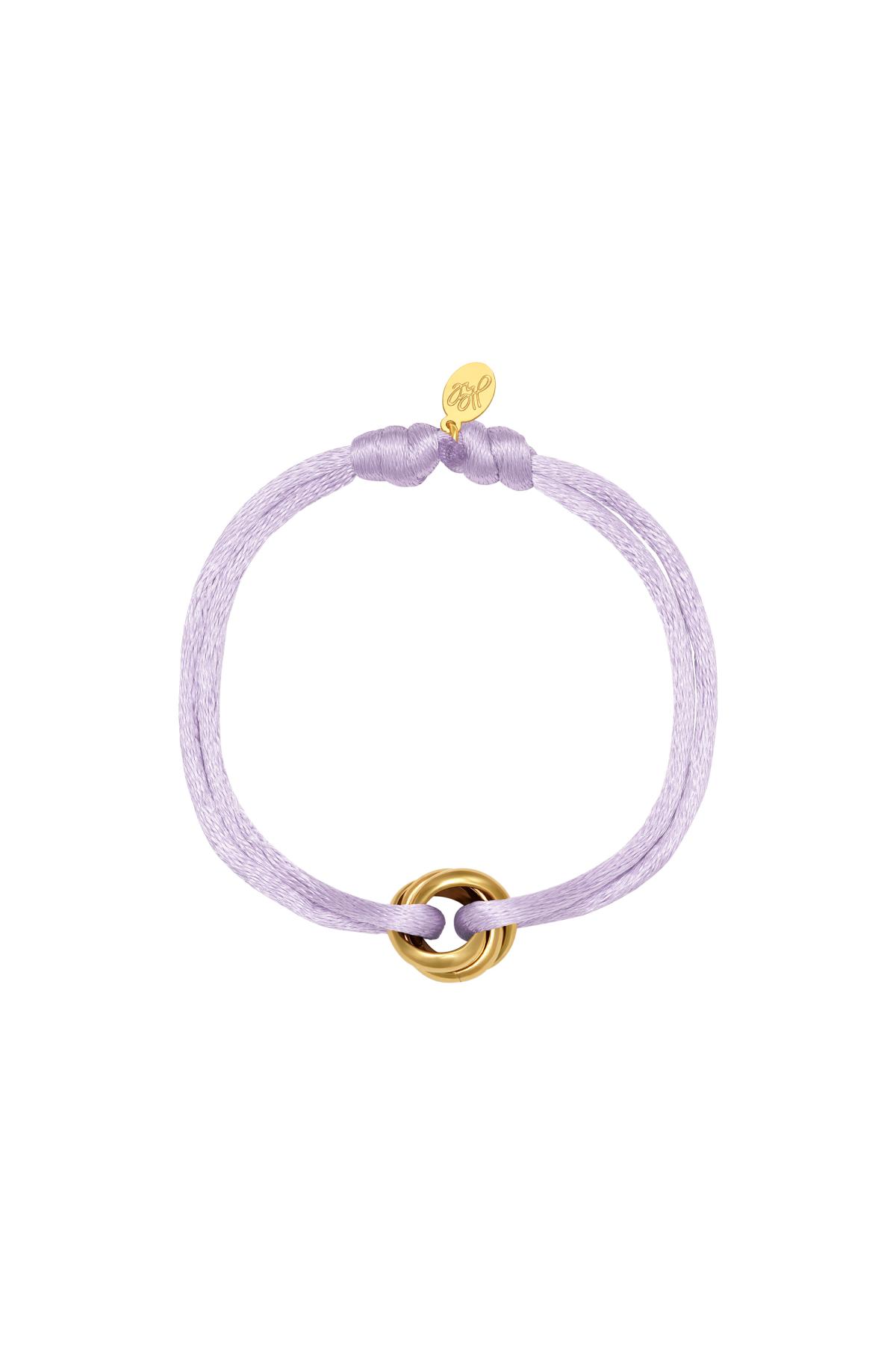 Lilas / Bracelet Satin Knot Lilas Acier inoxydable Image5