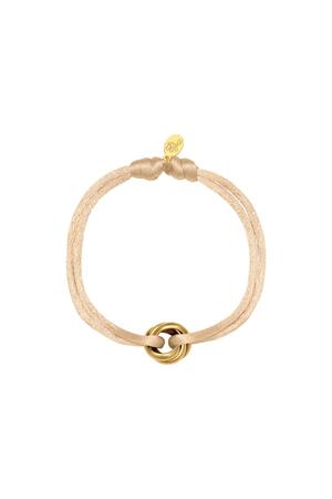 Bracelet Satin Knot Yellow Stainless Steel h5 