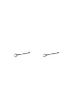 Silver / Earrings Tiny Dot Silver Stainless Steel 