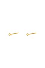 Gold / Earrings Tiny Dot Gold Stainless Steel Picture2