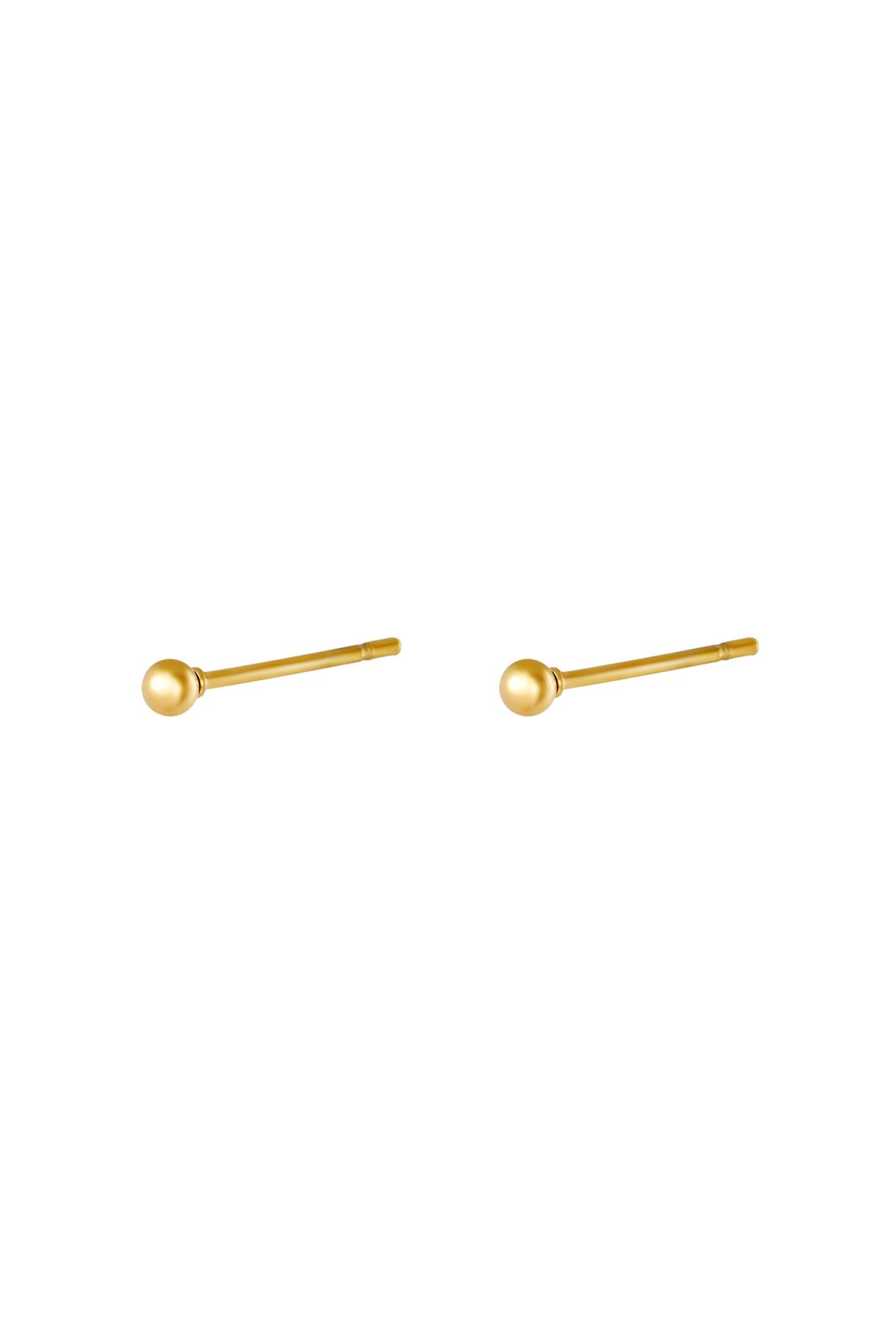 Gold / Earrings Small Dot Gold Stainless Steel Picture2