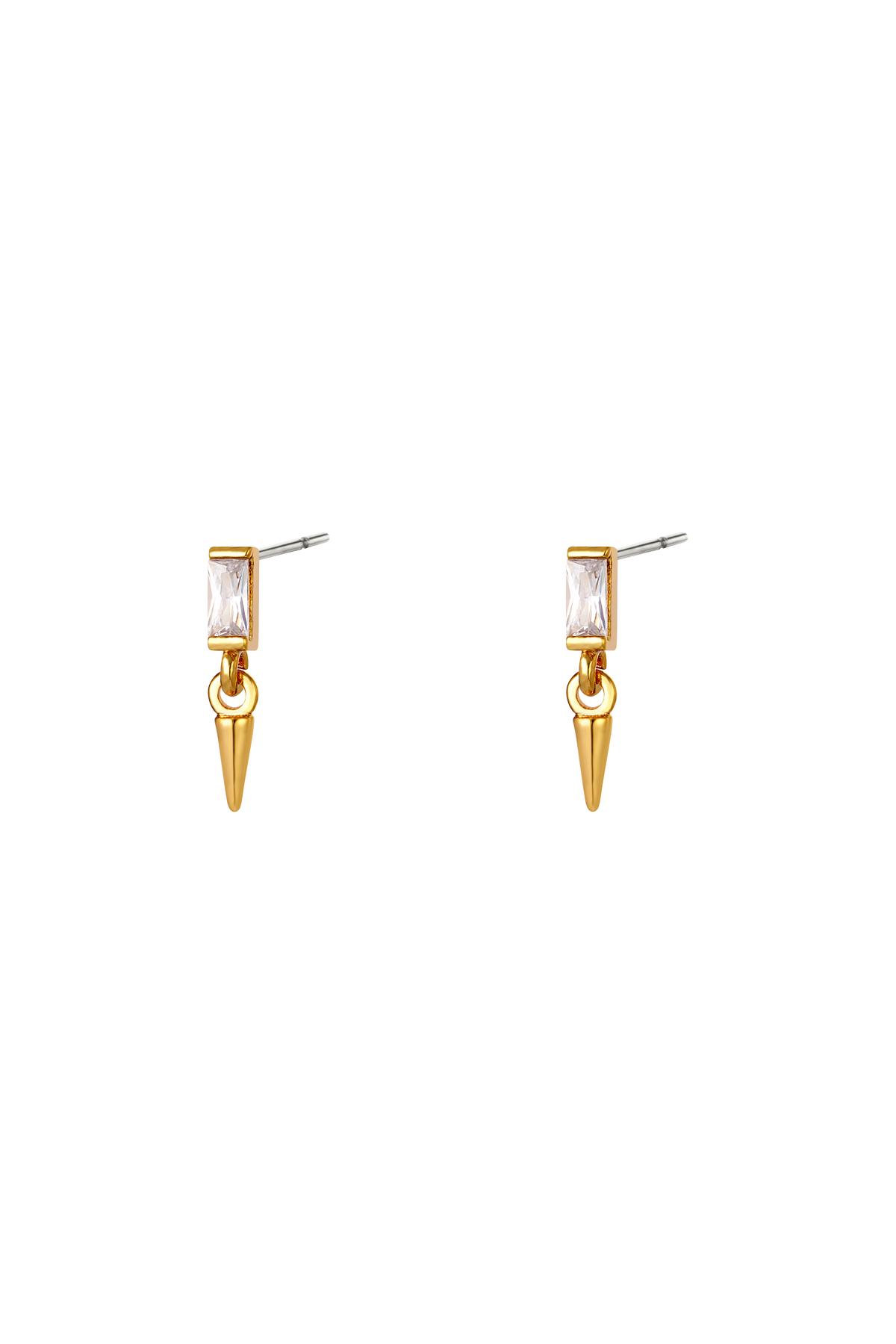 Earrings Little Cone Gold Color Copper 2