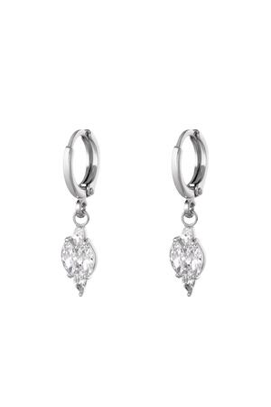Boucles d'oreilles Shining Diamond Argenté Cuivré h5 