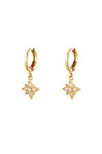 Gold / Earrings Diamond Star Gold Copper Immagine2