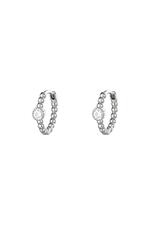 White silver / Copper earrings hoop White silver 