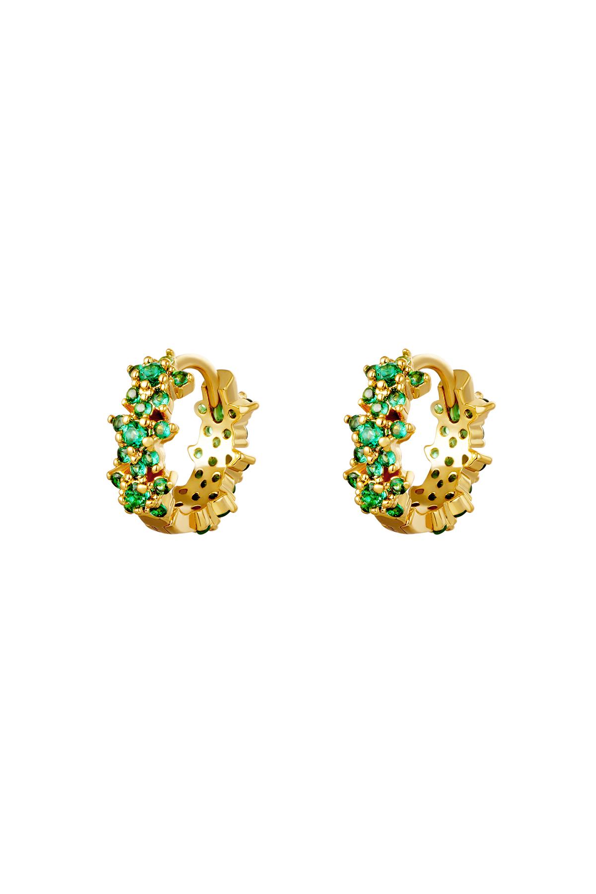 Earrings Monarch Green Copper