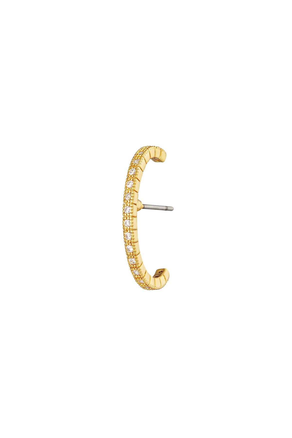 Earcuff Piercing Shimmer Oro Cobre