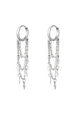 Silver / Earrings Thunder Silver Stainless Steel Immagine2