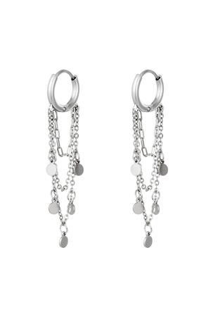 Earrings Garlands Silver Stainless Steel h5 