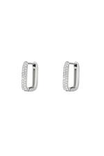 Silver / Earrings Shimmer Spark Silver Stainless Steel Immagine2