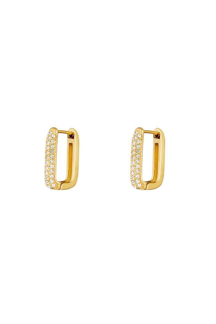 Earrings Shimmer Spark Gold Stainless Steel 