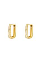 Gold / Earrings Shimmer Spark	Large Gold Stainless Steel 