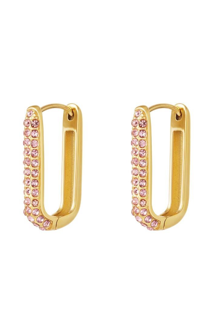 Earrings Shimmer Spark	Large Gold Stainless Steel Immagine6