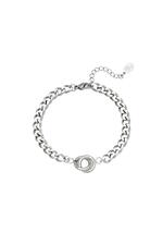 Silver / Bracelet Intertwined Silver Stainless Steel Immagine2