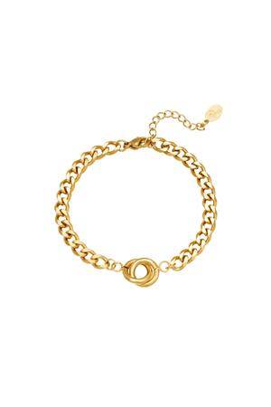 Bracelet Intertwined Gold Stainless Steel h5 