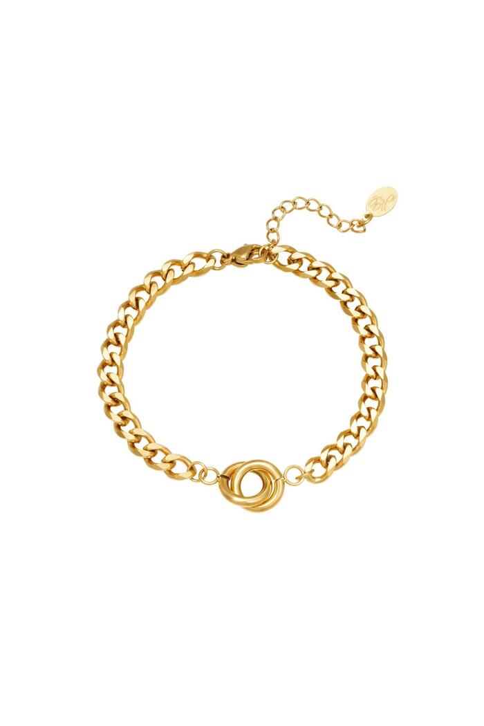 Armband Intertwined Gold Edelstahl 