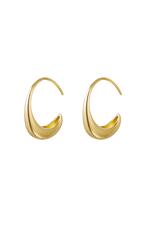 Gold / Earrings The Zone Gold Stainless Steel 