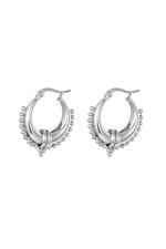 Silver / Earrings Saraswati Silver Stainless Steel Immagine2