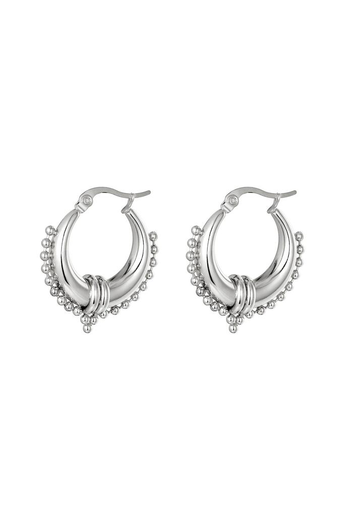 Earrings Saraswati Silver Stainless Steel 