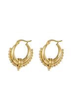 Gold / Earrings Saraswati Gold Stainless Steel 