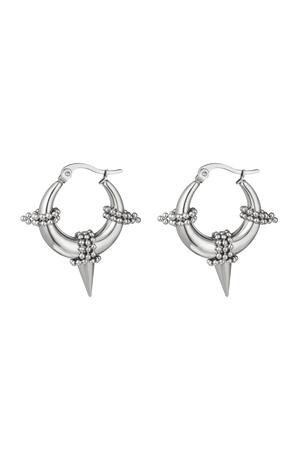 Earrings Aditi Silver Stainless Steel h5 