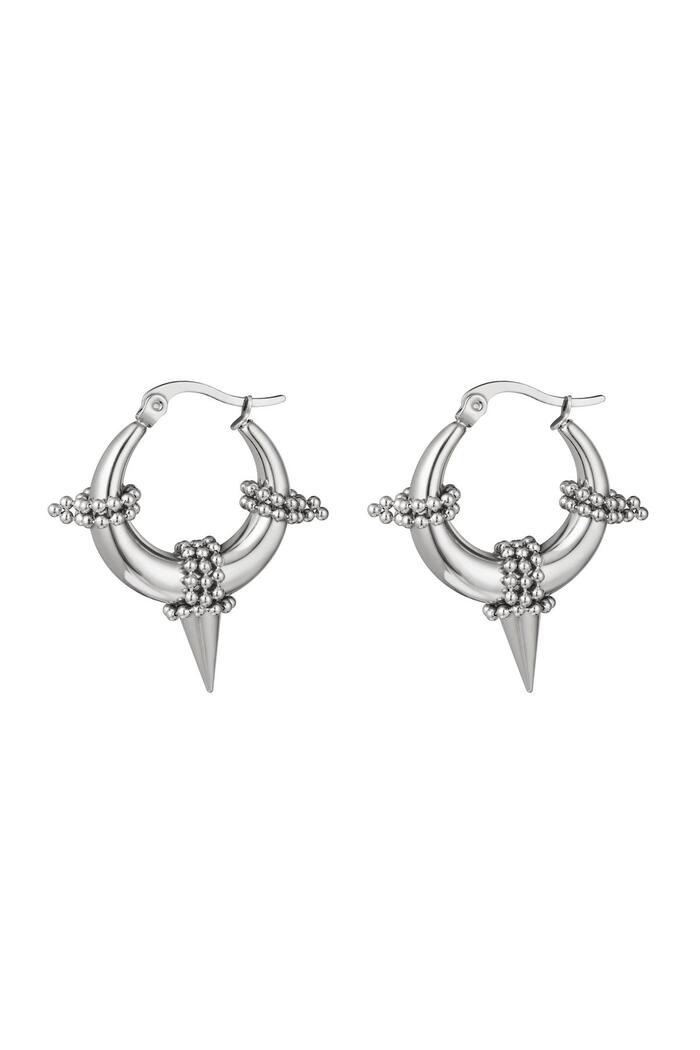 Earrings Aditi Silver Stainless Steel 