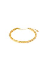 Gold / One size / Bracelet Bangle Twist Gold Stainless Steel One size Immagine2
