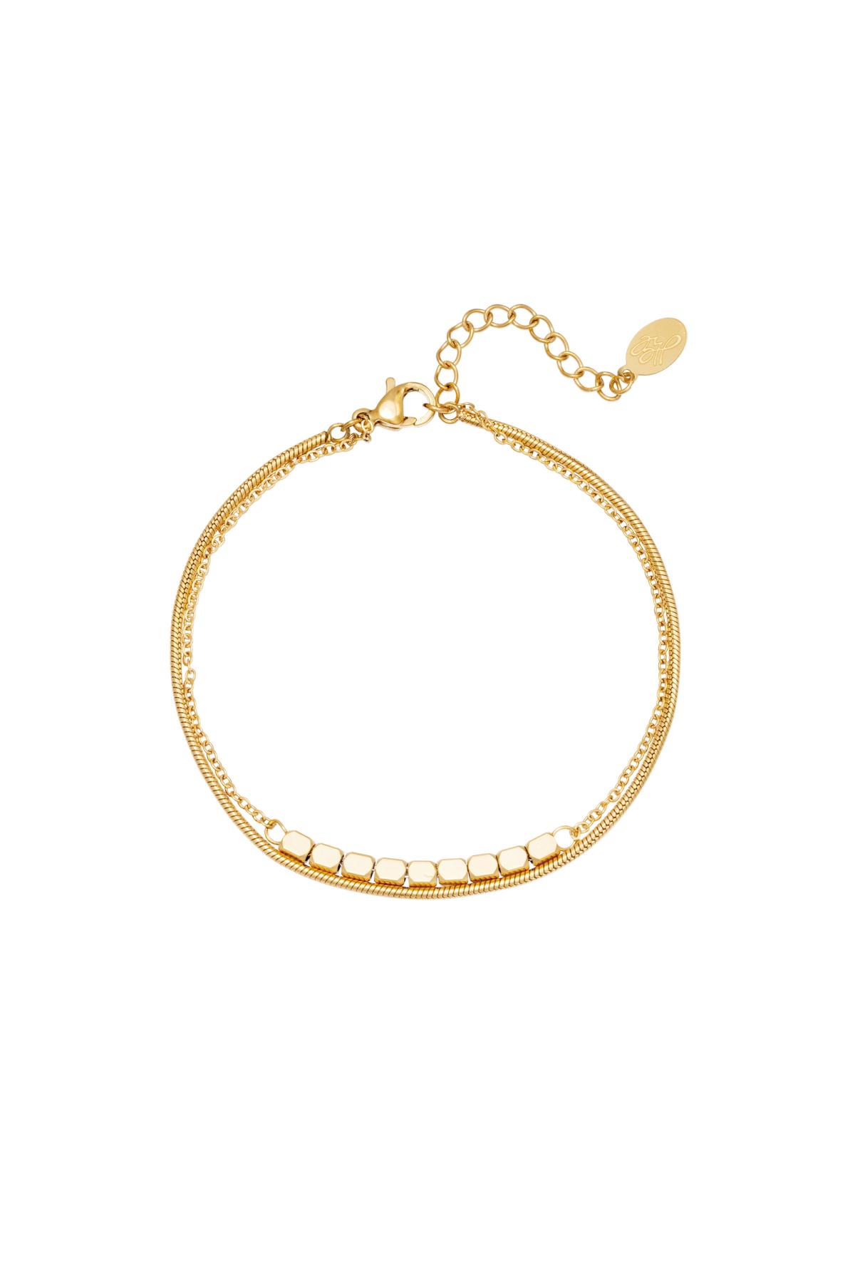 Gold / Bracelet Elegant Gold Stainless Steel 