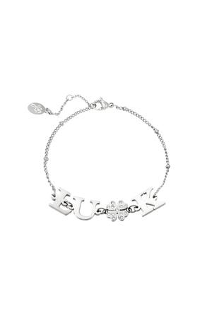 Stainless steel bracelet Luck Silver h5 