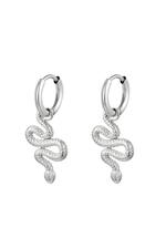 Silver / Earrings Shiny Serpent Silver Stainless Steel 