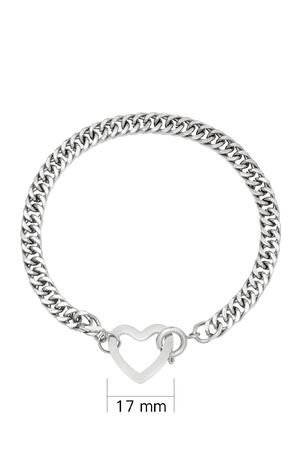 Bracelet Lovely Silver Stainless Steel h5 Picture3
