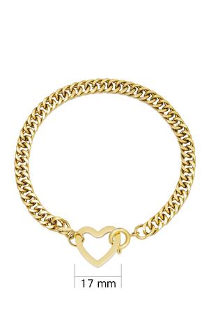 Bracelet Lovely Gold Stainless Steel h5 Picture3