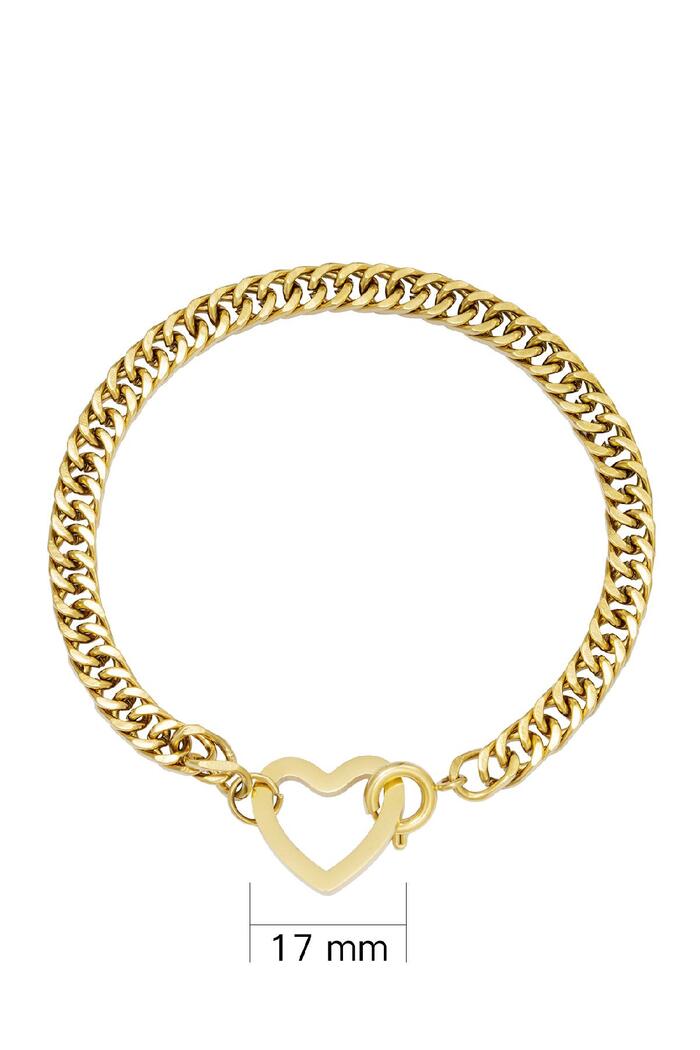 Bracelet Lovely Gold Stainless Steel Immagine3