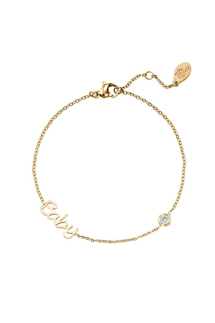Bracciale Birthstone Baby Gold Stainless Steel 