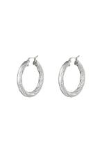 Silver / Hoops twisted small Silver Stainless Steel 