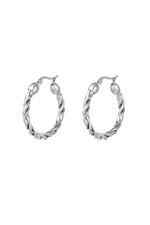 Silver / Stainless steel hoops large Silver 