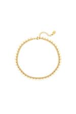 Gold / Stainless steel bracelet hearts Gold 