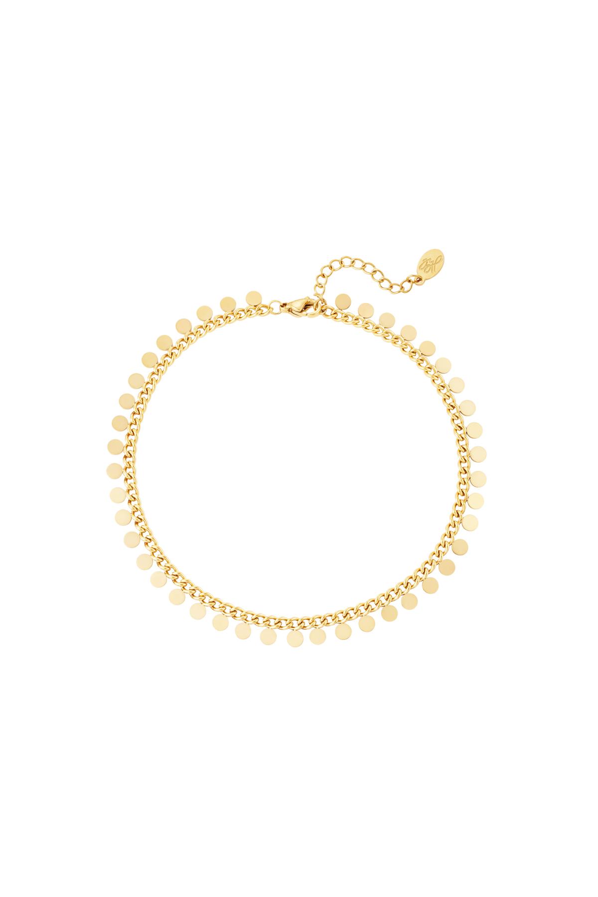 Stainless steel bracelet Circles Gold color