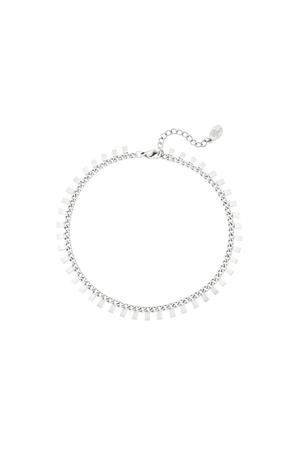 Stainless steel bracelet Rectangles Silver h5 