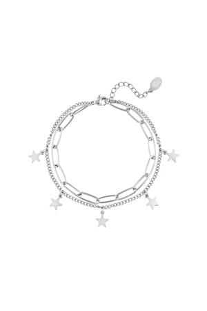 Armbandkette Star Silver Silber Edelstahl h5 