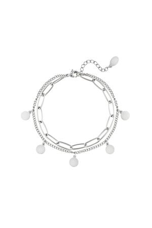 Bracelet Chain Circle silver Stainless Steel h5 