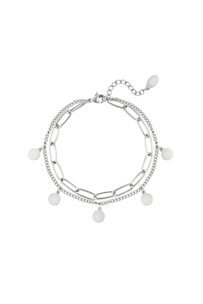 Bracelet Chain Circle silver Stainless Steel 