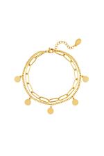 Gold / Bracelet Chain Circle Gold Stainless Steel Picture2