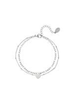 Silver / Stainless steel bracelet heart Silver Picture2