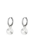 Silver / Stainless steel earrings circle Silver 
